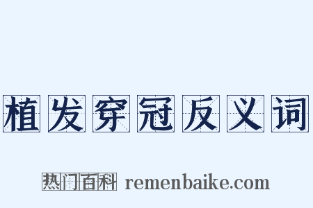植发穿冠反义词是什么意思的图片